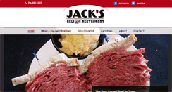 Desktop Screenshot of jacksdeliandrestaurant.com